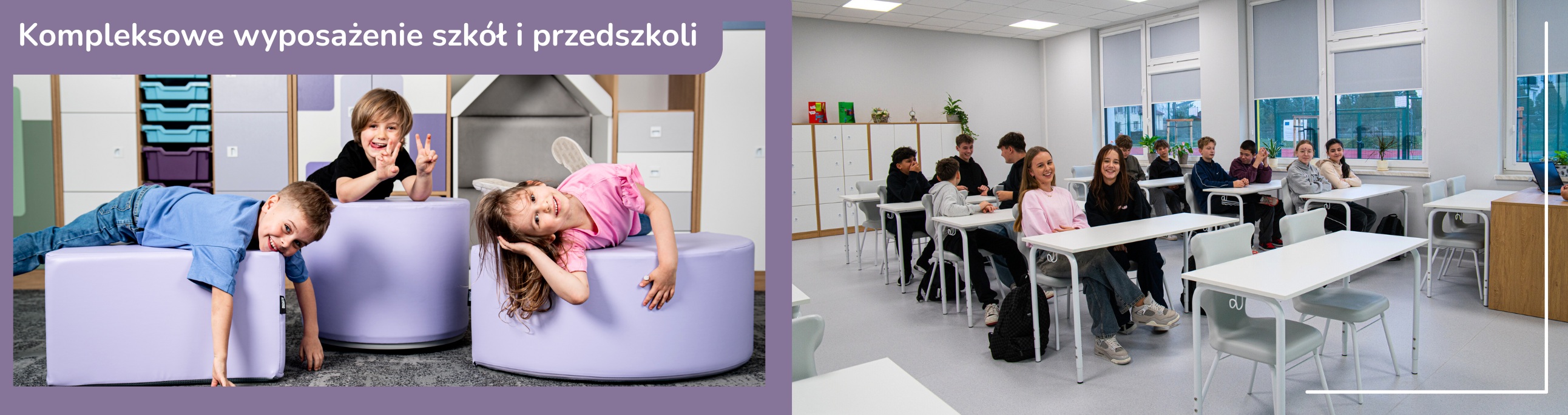 Kompleksowe wyposażenie - szkoły, przedszkola, biura